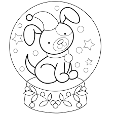 Snowglobe Coloring Pages Best Coloring Pages For Kids Dog Coloring Page Christmas Coloring Pages Christmas Snow Globes