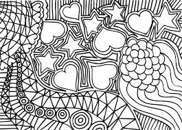 Doodle Coloring Page Hearts And Stars Kidspressmagazine Com Super Coloring Pages Coloring Pages Colouring Art Therapy