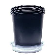Therefore, these pots will hold approximately 0.6 cubic feet of soil. 5 Gallon Planter Pots Best Nursery Pots Inside Herb Gardens