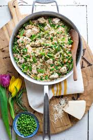 Add the cubed chicken, salt, pepper and oregano. One Pot Chicken And Rice With Spring Veggies Healthy Seasonal Recipes