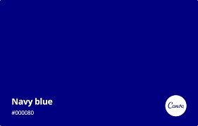 It has a hue angle of 240 degrees, a saturation of 100% and a lightness of. Navy Blue Meaning Combinations And Hex Code Canva Colors