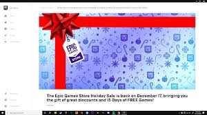 While we don't know what titles will be included, there is a leaked list circling the internet which includes the witcher 3, resident evil 7, and horizon zero dawn. 15 Days Of Free Games On Epic Games Store Starting Dec 17 Freebies