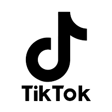 The logo of the media app tiktok features the letter d styled as a music note. Tiktok Logo