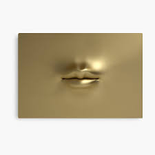 Maybe you would like to learn more about one of these? Gold Lips Canvas Prints Redbubble