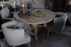ronde tafel 130 cm eettafels van oude eiken wagondelen rust tiek ronde tafel tafel tafel en stoelen