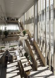 Gallery Of Designs Unveiled For New Australian Embassy In Washington Dc 2 Stairs Architecture Atrium Design Architecture Design