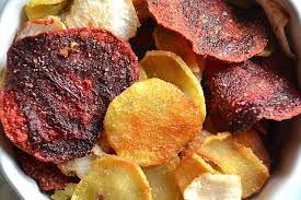 Chips De Legumes Racines Betterave Radis Noir Et Patate Douce Chips De Legumes Recettes De Cuisine Recette