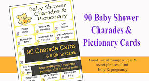 Maybe you would like to learn more about one of these? Fun Baby Shower Charades 90 Printable Charade Cards
