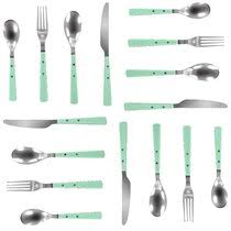 Green fiesta rhumba 20 piece flatware set, service for 4. Green Flatware Sets From 30 Until 11 20 Wayfair Wayfair