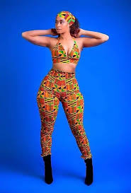 A crop top (also half shirt, midriff top or cutoff shirt) is a top that exposes the waist, navel, or abdomen. Set Of 3 African Print Ankara Trousers 2 Piece Set Crop Top Etsy