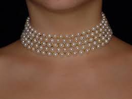Woven Pearl Choker With Big Pearls And Gold Beads By Marina J Pearlnecklace Pearl Jewelry Necklace Diamond Necklace Simple Womens Diamond Necklace