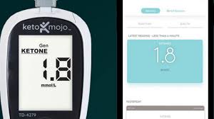 96 (l) x 61 (w) x 26 (h) mm, 67.2 g power source: Keto Mojo App Enabled Ketone Glucose Meter