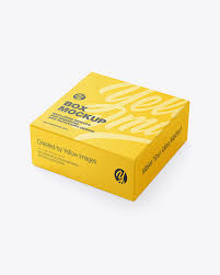 Matte Box Mockup In Box Mockups On Yellow Images Object Mockups