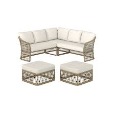 Bring style and comfort to your outdoor living spaces with the hawkesbury sectional sofa. Style Selections Avery Station Wicker Outdoor Sectional With Cushion S And Off White Steel Frame Lowes Com In 2021 Wicker Outdoor Sectional Patio Furniture Cushions Patio Furniture Collection