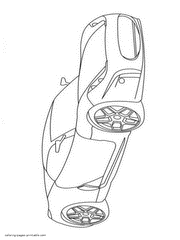 This is free printable coloring book! Ferrari Coloring Pages Free Printable Sports Car Pictures