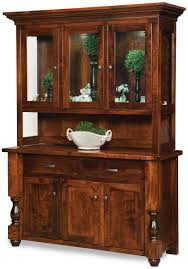 The most common dining room hutch material is wood. Gatewood Dining Room Hutch Countryside Amish Furniture