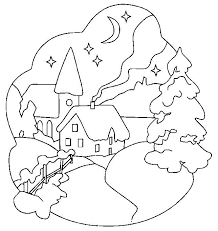 Dibujos Para Colorear Paisajes Coloring Pages Winter Christmas Coloring Pages Christmas Landscape