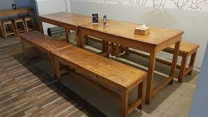 Kursi cafe kali ini mengandung desain kursi cafe jati, kayu jati minimalis, unik modern terbaru, meja cafe langsung dari pengrajin Meja Kursi Kayu Panjang Jual Cepat Perabotan Rumah Di Carousell