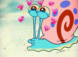 Spongebob Love Edit Gary Snail Cartoon Nick Hearts Cute Mood Emoji Happy Cute Love Memes Cute Memes Cartoons Love