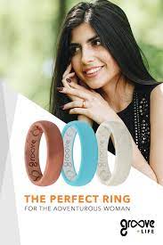 Groove Women Silicone Wedding Rings Are Perfect For The Gym Goer Rockstar Mom Nature Lover And Profess Silicone Rings Adventurous Women Horn Pendant Necklace