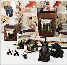 If you're looking for hunting, fishing, or antler themed bathroom decor ideas, you'll find them in our collection of hunting & fishing themed cabin bathroom decor. Rustic Bear And Moose Shower Curtain Home Lodge Cabin Hunting Fishing On Popscreen