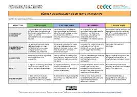 Juego mesa es una secuencia didáctica dirigida a 21eso para repasar, reforzar y consolidar los conocimientos ortográficos. Cedec Rubrica Texto Instructivo Nuestro Juego De Mesa Cedec