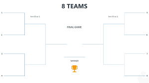 Tournament quarter finals of the championship table on sports with a selection of the finalists and the winner. Powerpoint Templates For Tournaments Showeet