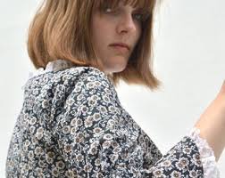 Vintage 70s Handmade Floral Maxi Dress