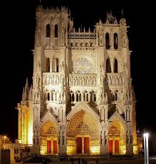 Amiens Cathedral West Facade Lighting Cathedral French Cathedrals Amiens
