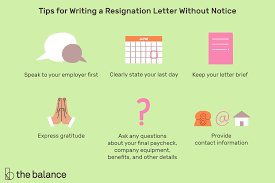 Employee resignation and notice period. No Notice Resignation Letter Example And Writing Tips