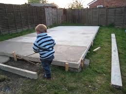 How to build a gravel shed base ~ sanglam. Concrete Shed Base Finished 14sheltonhill S Blog