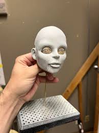 Starting a new puppet this week with the help of Bob Baker Marionette  Theatre . . . . #sculpting #marionette #puppet #dollmaking #sculpture  #apoxieclay #clay