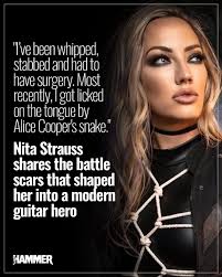 She's shared a stage with Jim Carrey and outrun a tornado, but Nita  Strauss's proudest achievement is inspiring the next generation of  guitarists. 🐍 Read the story via the comments #nitastrauss