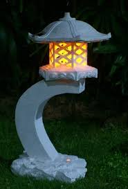 Tiaan 24 Height Japanese Style Lantern Solar Garden Lamp Solar Pagoda Light Solar Garden Lamps Pagoda Lighting Solar Lights Garden