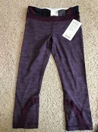 Details About Nwt Lululemon Run Inspire Crop 8 We Are From Space September Plum