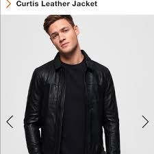 Nwt Superdry Curtis Leather Jacket Nwt
