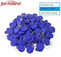 Leather Key Tags RFID Key Fobs - 13.56MHz 1K Key Tags For Door Access  Control (Pack Of 2) M1 Chip Key Fobs