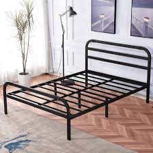 The bowburn king size tv bed the bowburn electric tv bed is the ultimate in bedroom style and luxury finished in real leather and with its contem… beds with tv in footboard new bed designs for your fortable bedroom interior design ideas tv beds bed with tv tv bed tv beds on sale now. Tatago 14 King Size Bed Frame With Headboard And Footboard Metal Platform Walmart Com Walmart Com