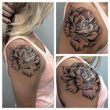 Placing a beautiful rose flower on your shoulder allows the tattooed to debut the artwork without being placed in the awkward position of stripping in random places to show the rest of the work. 19 Shoulder Rose Tattoo Ideas That Inspire You 2021 Spiritustattoo Com