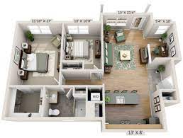 You can opt for a traditional 2 bedroom design with a. Why Do We Need 3d House Plan Before Starting The Project Apartment Floor Plans Apartment Floor Plan Floor Plan Design