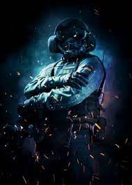 Jager By Chandelier Metal Posters Displate Rainbow Six Siege Art Rainbow Wallpaper Jager