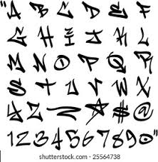 Your essential guide to learn the graffiti alphabet from a to z/ graffiti urban street . Vector Graffiti Marker Alphabet Numbers Stock Vector Royalty Free 25564738