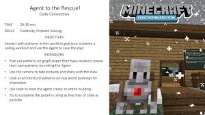 How to get rid of agents in minecraft education edition / minecraft education edition getting started with npcs and command blocks yout. Activity Of The Week Agent To The Rescue Minecraft Education Edition