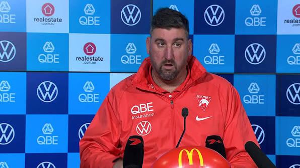 "We sit second on the ladder but some of the football at times we're  playing we need to be better at.", Dean Cox reflects on the Swans' 38-point  loss to Fremantle. | AFL | Facebook