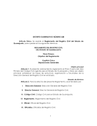 Conoce los requisitos paso a paso para casarte por civil. Reglamento Del Registro Civil Para El Estado De Guanajuato
