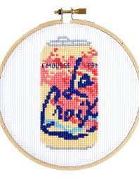 Add names to personalize your cross stitch gifts. Cross Stitch Kit Nina Chicago