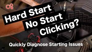 Hard Start Not Starting Clicks Find Out Why Dead Battery Alternator Starter Test Youtube