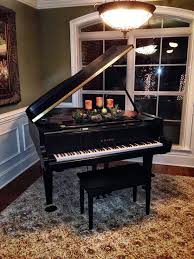 Baby Grand Piano Decorating Ideas Holiday Home Tour Christmas Decor Ideas Http Pinterest Com Cameronpiano Piano Decor Piano Room Decor Grand Piano Decor