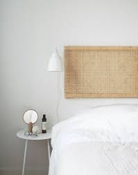 easy ikea hacks with cane 8 stylish diy projects accented with woven rattan tete de lit en rotin tete de lit maison tete de lit cannage