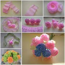 Attach a sentiment panel to the front. How To Make Unique Crepe Paper Flowers